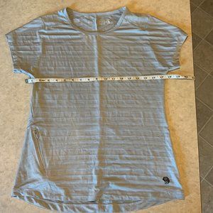 NWOT Women's Mighty Stripe Gray T-shirt size S